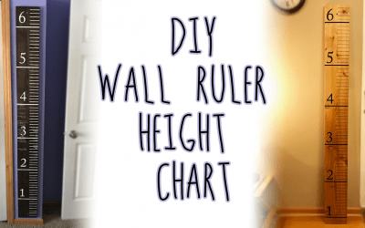 DIY Wooden Ruler Height Chart
